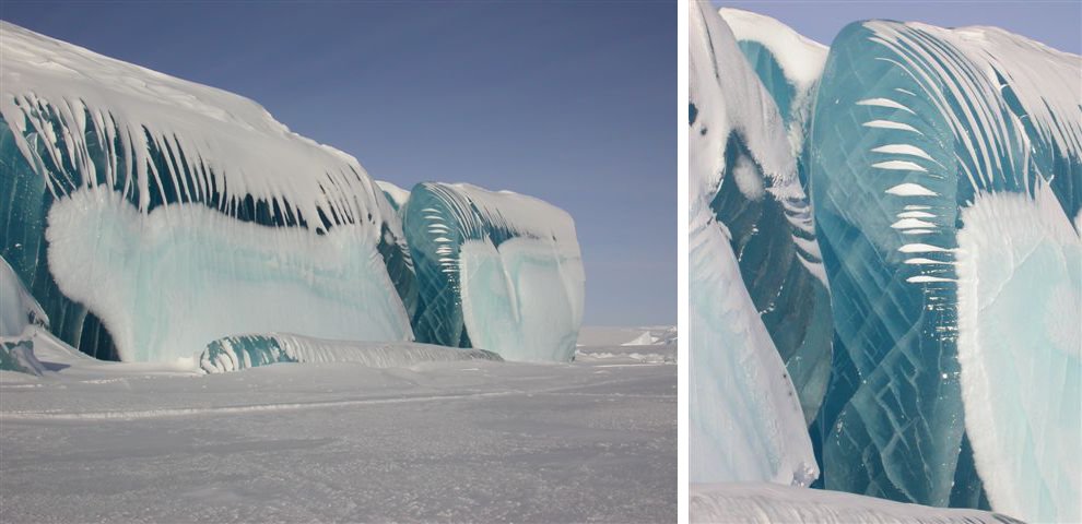 Замерзшая волна в Антарктике