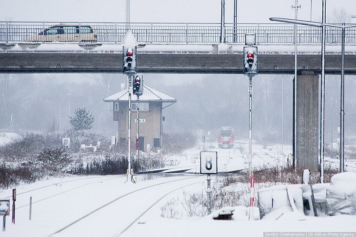 О немецких поездах и снежном городе Вайсенбург