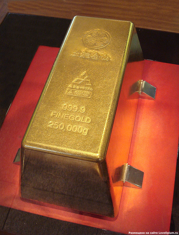 Cамый большой в мире слиток золота