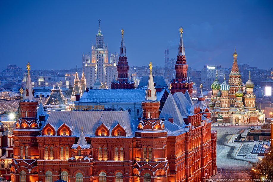 Виды Москвы с крыши отеля Ritz-Carlton 