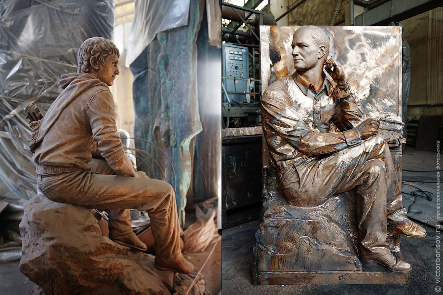 Как делают скульптуры и памятники