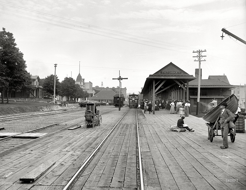 Вокзал в штате Мичиган, 1901 год