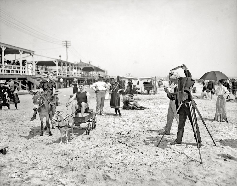 На пляже во Флориде, 1905 год