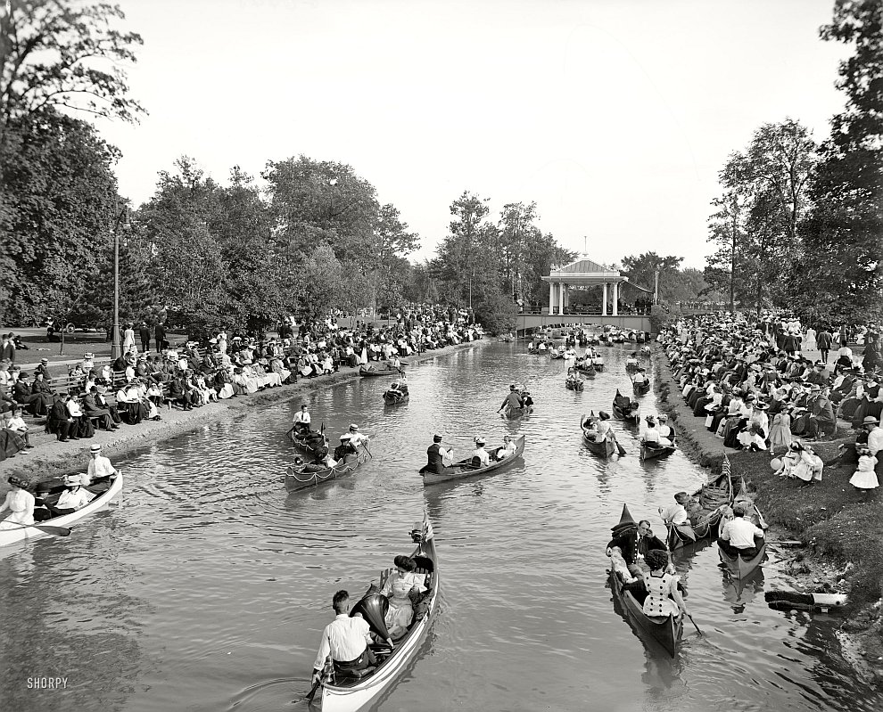 Концерт на Большом канале в Детройте, 1907 год