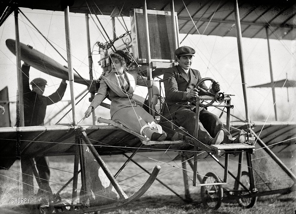 На аэроплане, штат Вашингтон, 1911 год