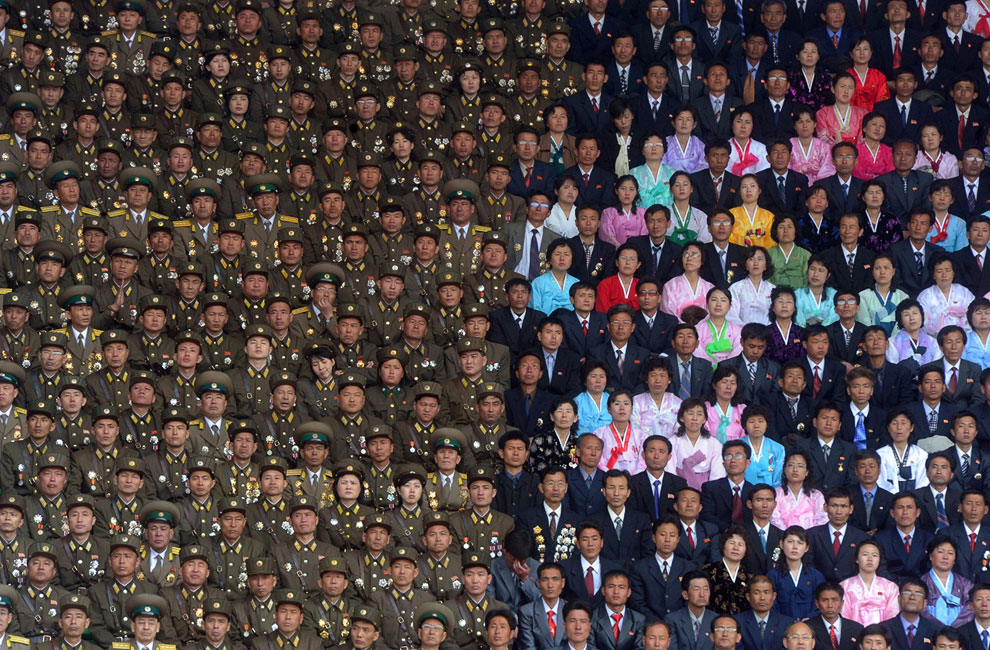 На праздновании 100-летия со дня рождения основателя Северной Кореи Ким Ир Сена в Пхеньяне