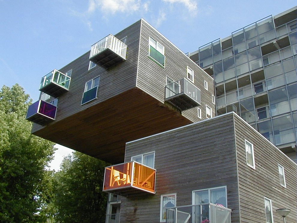 Социальные квартиры в этом доме в Амстердаме