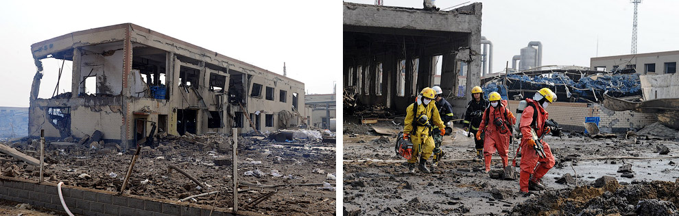 28 de fevereiro de 2012 em uma fábrica de produtos químicos na província chinesa de Hebei, ocorreu uma explosão, matando 25 pessoas