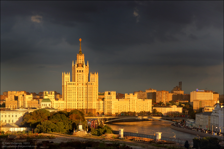 Виды со Спасской башни Московского Кремля