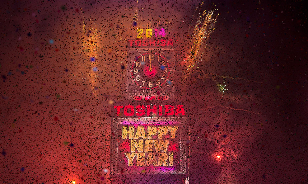 Новый год на Таймс-сквер в Нью-Йорке