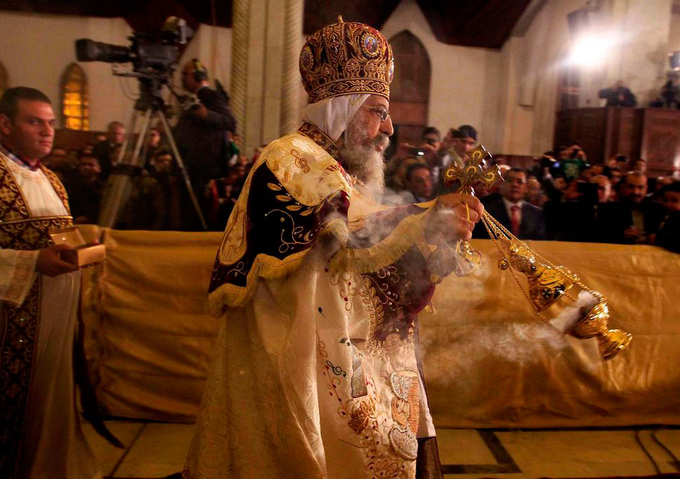 Коптский Патриарх Феодор II, глава наиболее многочисленной христианской Церкви в арабском мире
