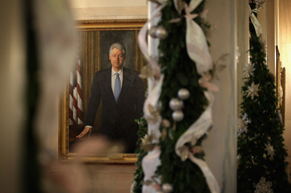 Портрет экс-президента США Билла Клинтона