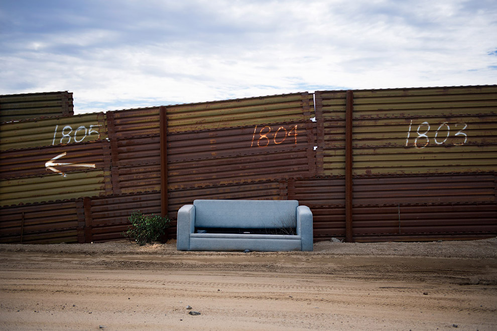 Граница с Мексикой в Текейте, Калифорния