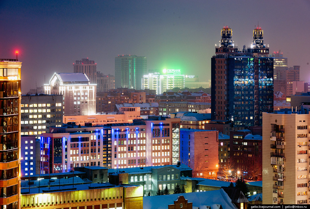 Краски вечернего Новосибирска.