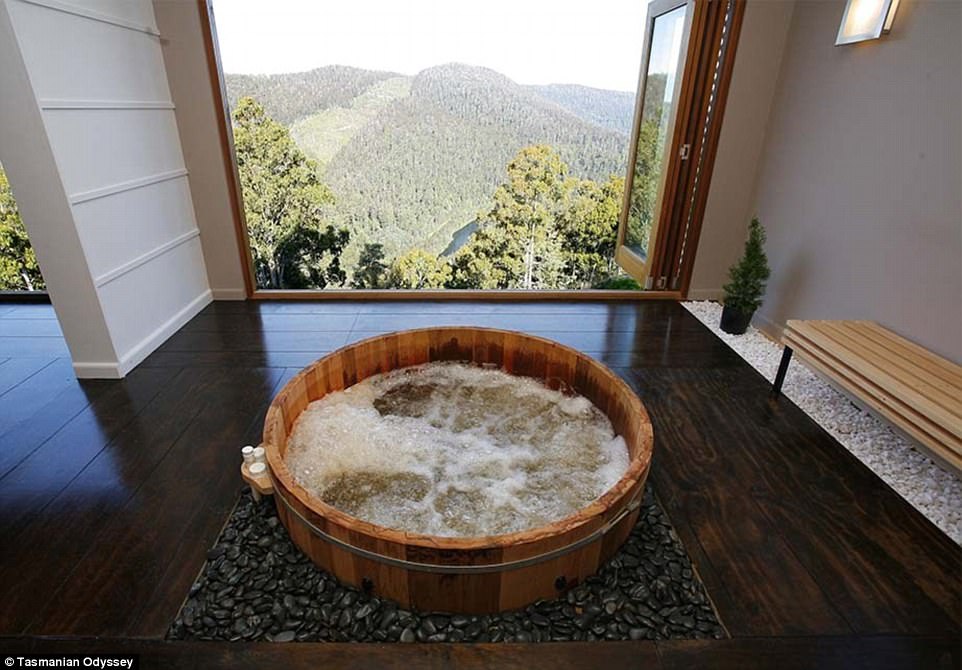 Гидромассажные ванны в высокогорье Тасмании
