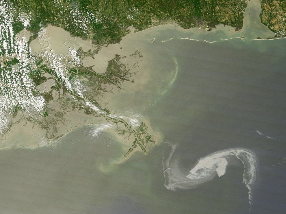 Нефтяное пятно в Мексиканском заливе