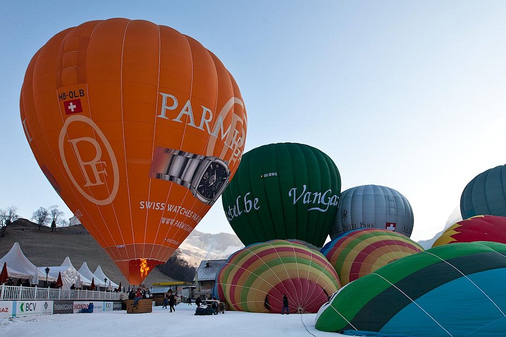 Международный фестиваль воздушных шаров в Шато д'Э