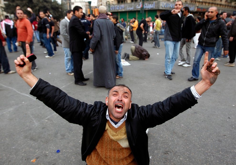 Эмоции протестующих на площади Тахрир