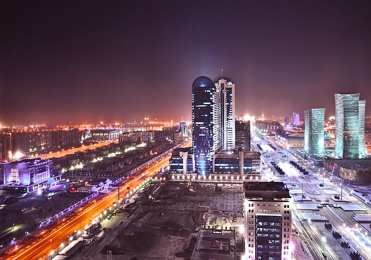Астана с высоты птичьего полета, Казахстан