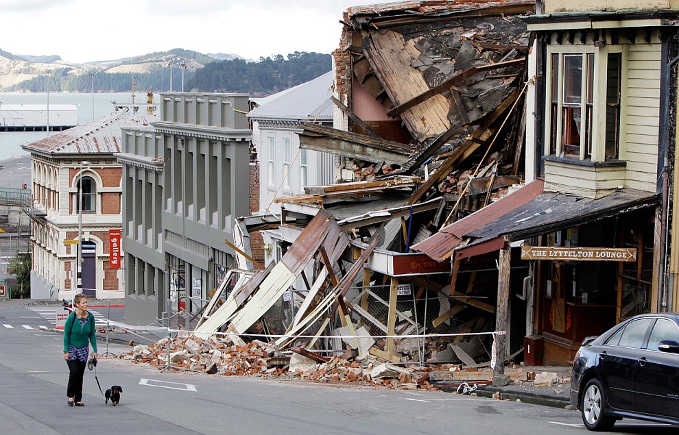 Новая Зеландия после землетрясения