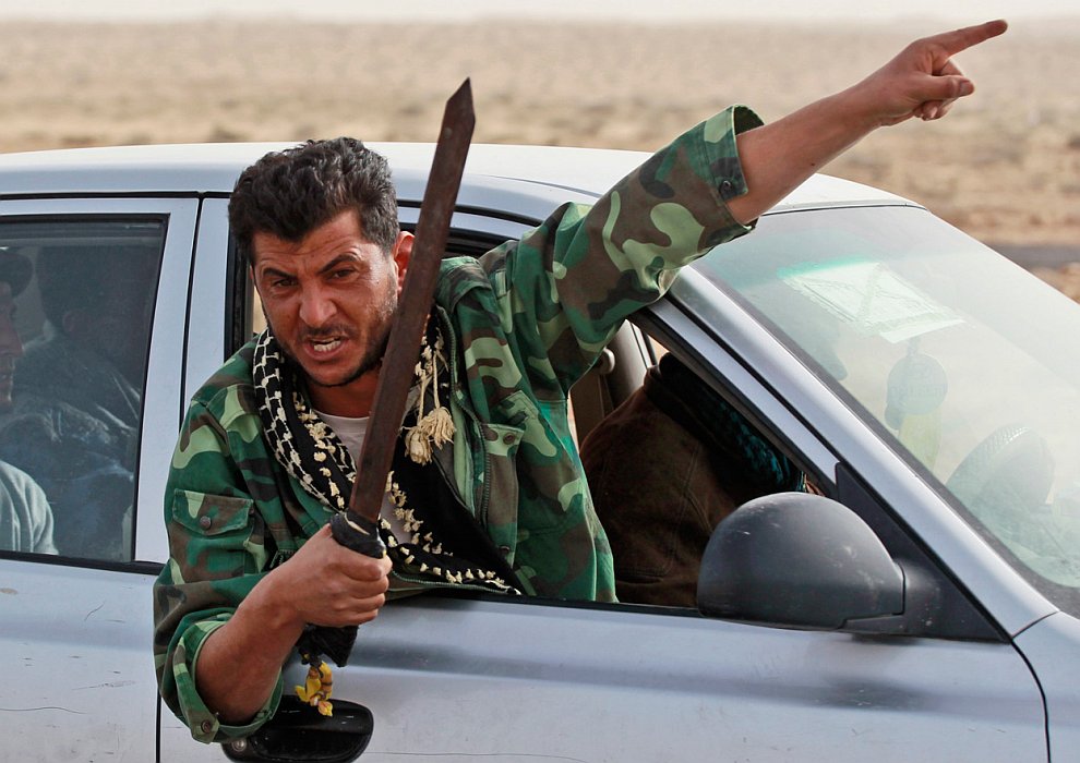 Бои в Ливии за нефтяной город Рас-Лануф