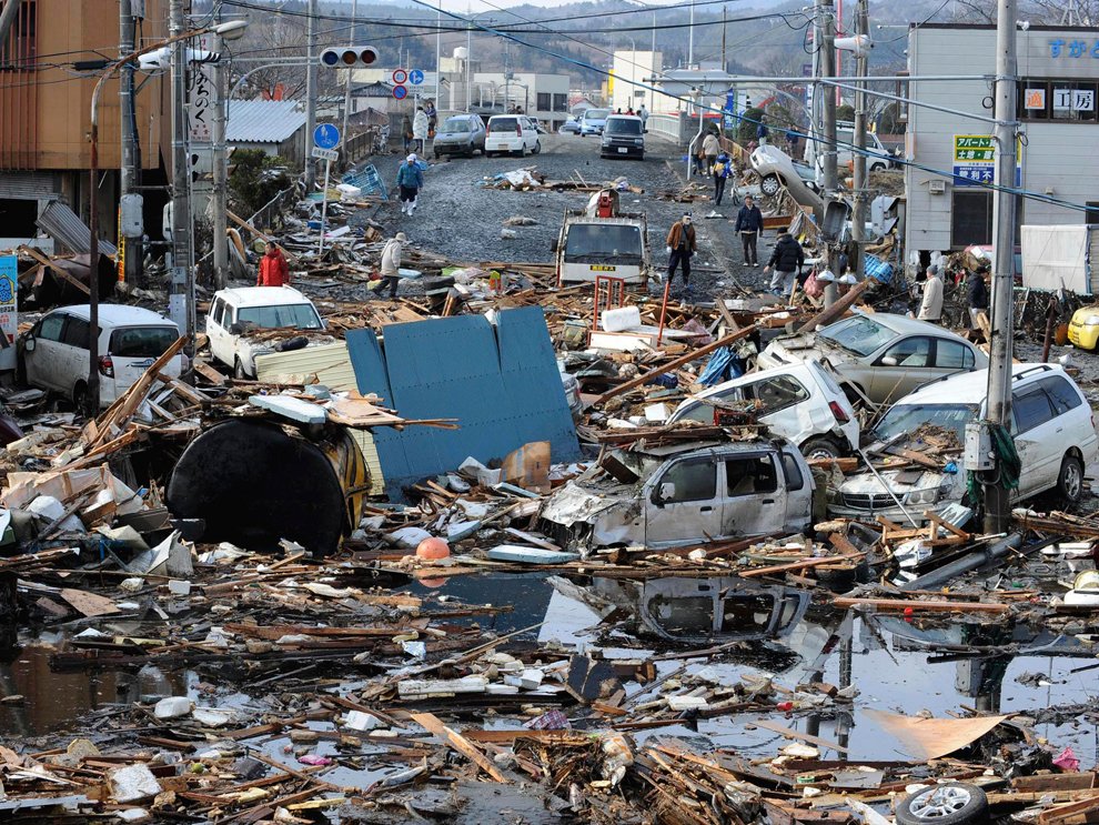 Землетрясение в Японии: на следующий день
