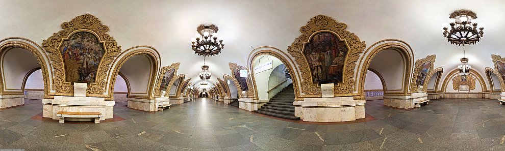 Московское метро: красивые панорамы