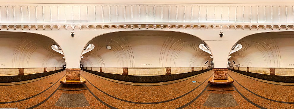 Московское метро: красивые панорамы