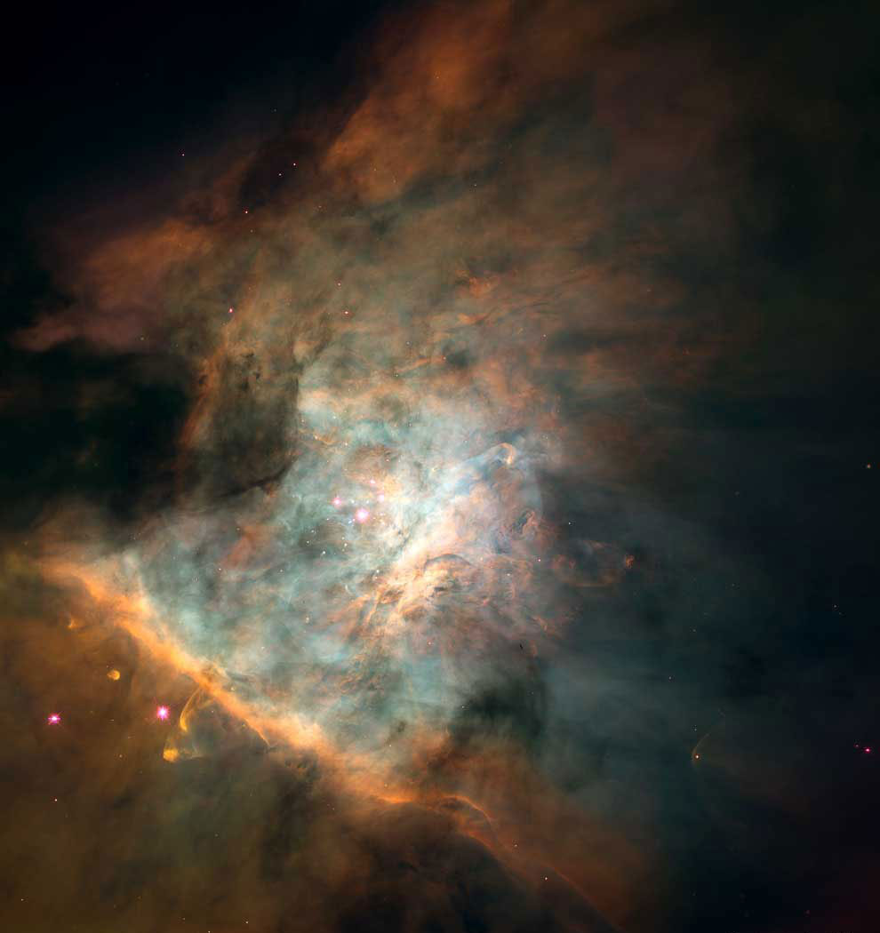 Рождение новых звезд в Туманности Ориона: