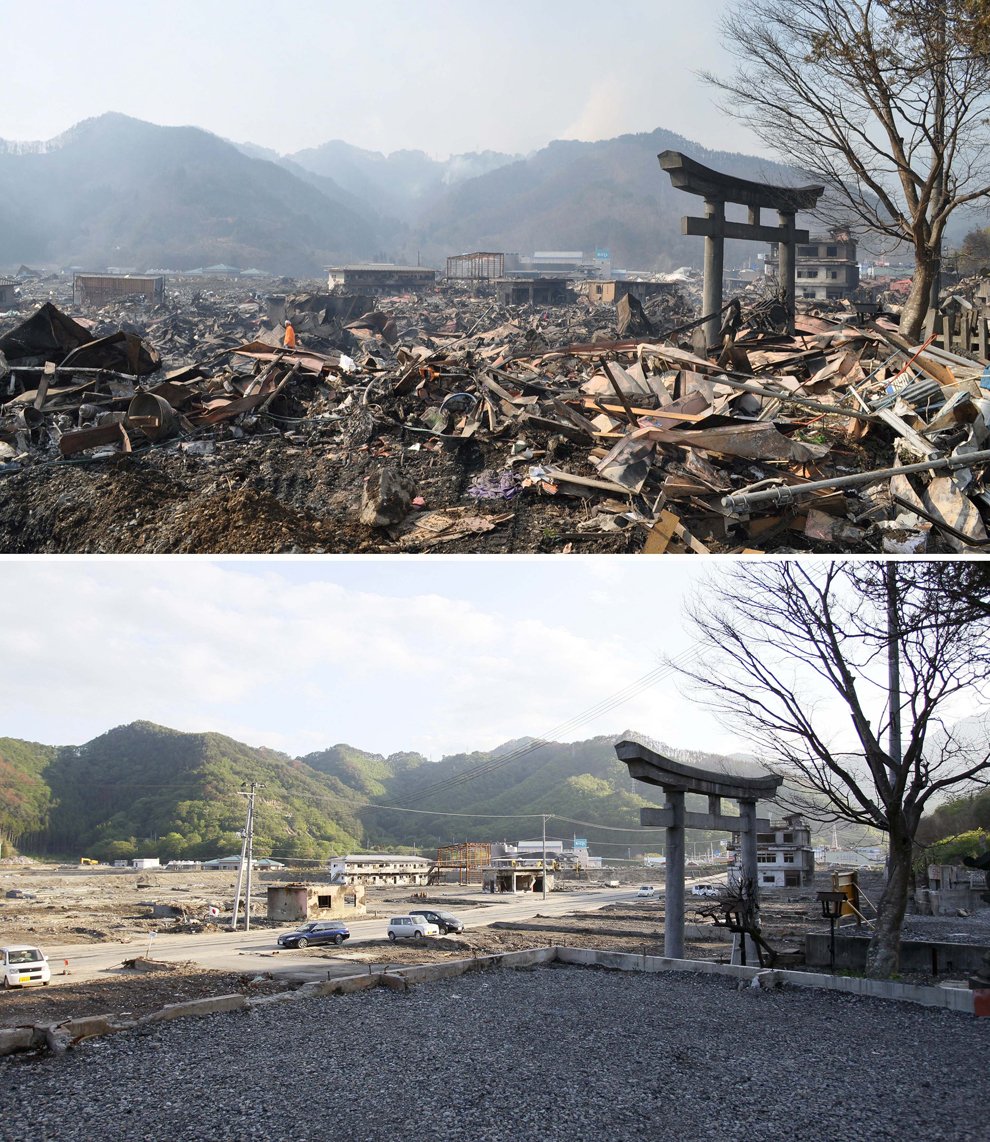 Землетрясение в Японии: три месяца спустя