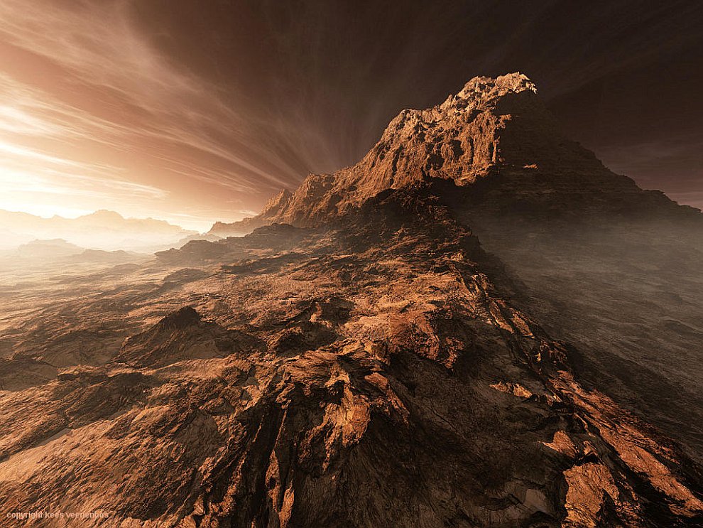 Уникальные виды Марса в цифровой обработке