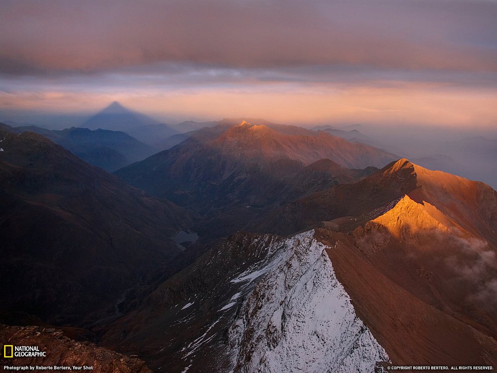 Закат в Альпах