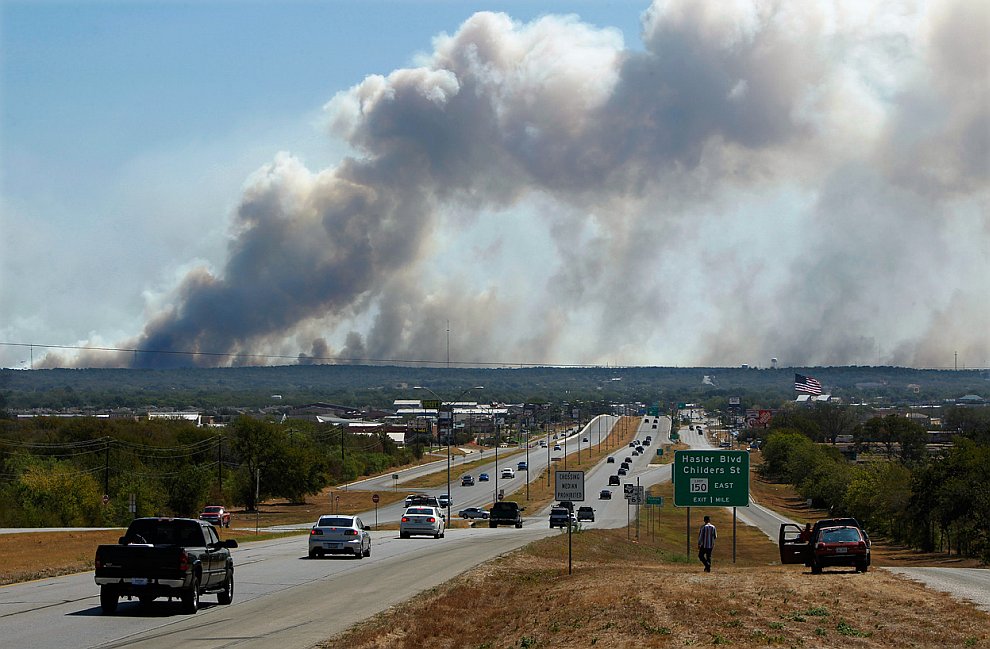 Пожары в Техасе