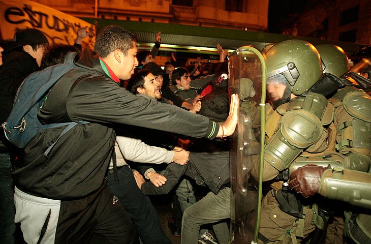 Бунт студентов в Чили