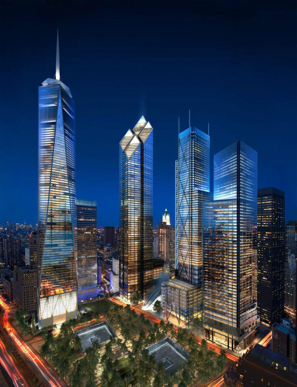 Проект небоскребов нового Всемирного торгового центра