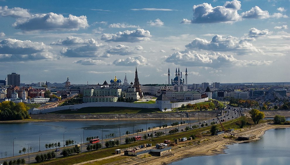 Города России: Казани с высоты птичьего полета