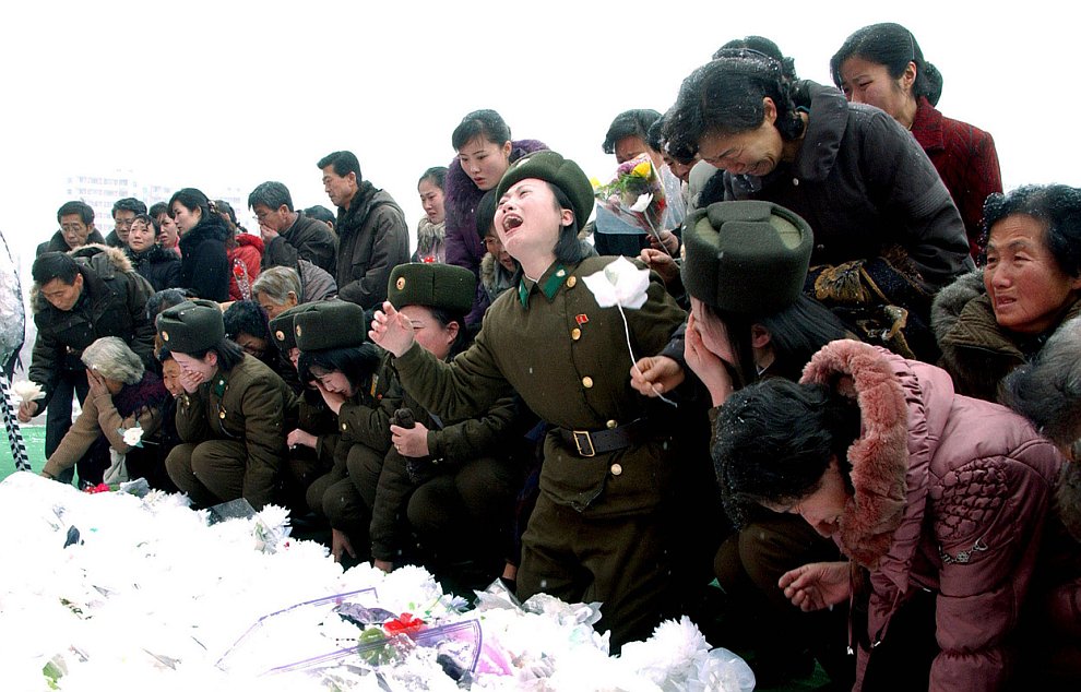 Церемония прощания с Ким Чен Иром в Северной Корее