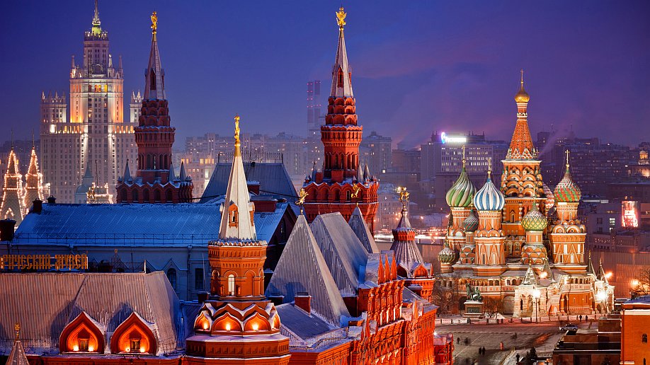 Виды Москвы с крыши отеля Ritz-Carlton