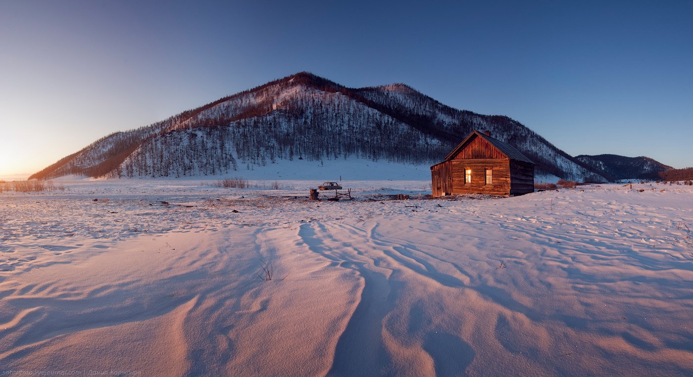 Байкал зимой зимовье