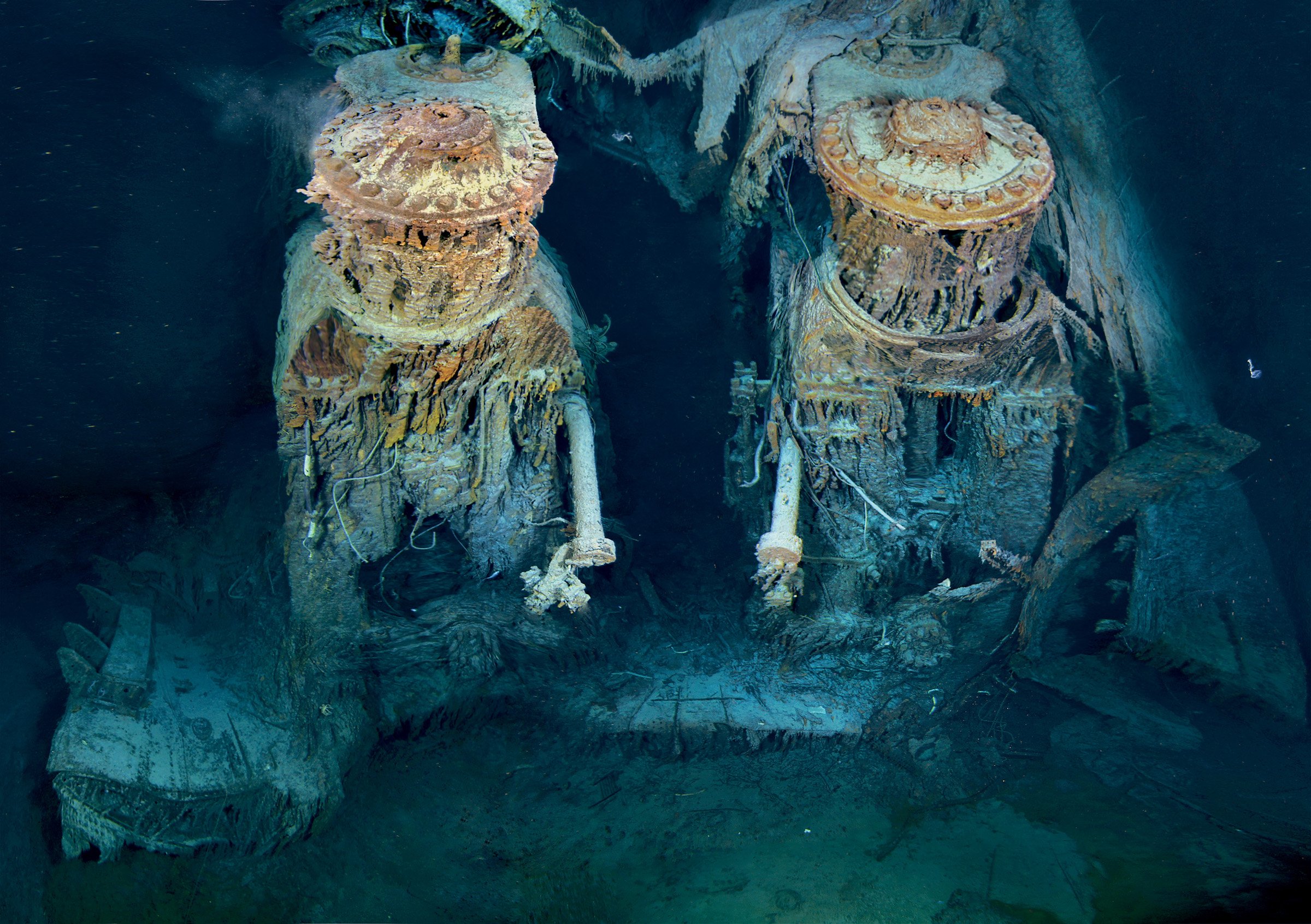 Затонувшие корабли Титаник внутри