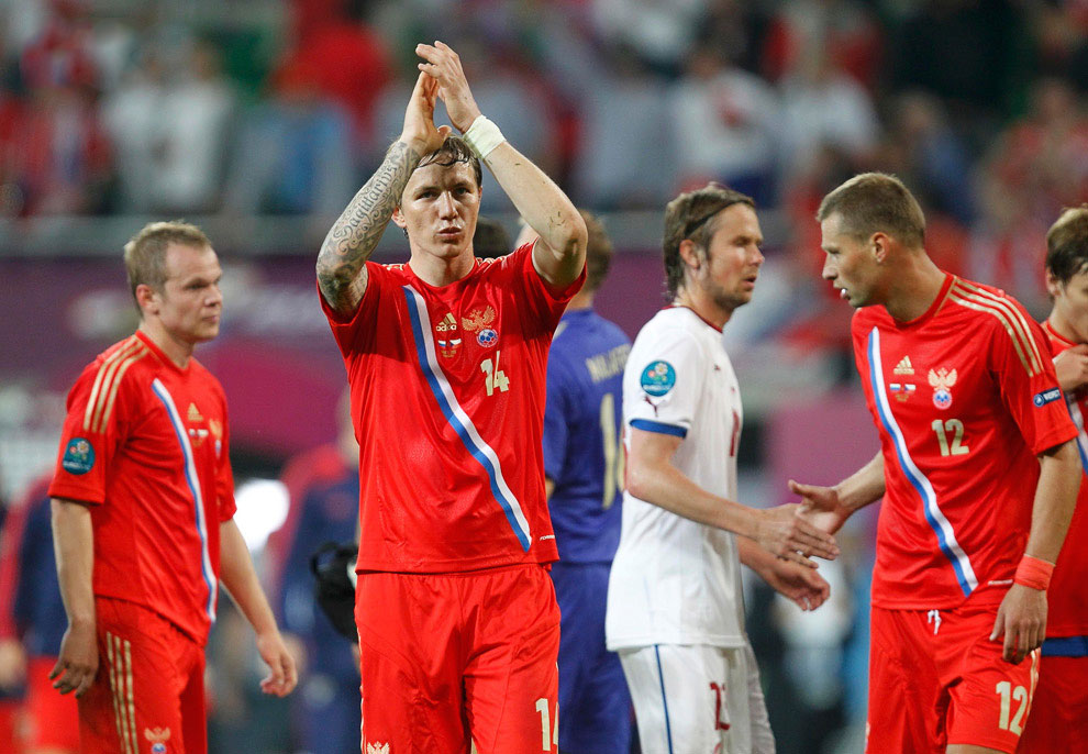 Евро-2012: матч Россия—Чехия