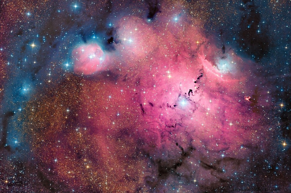 Симеиз 188: звезды и звездная пыль