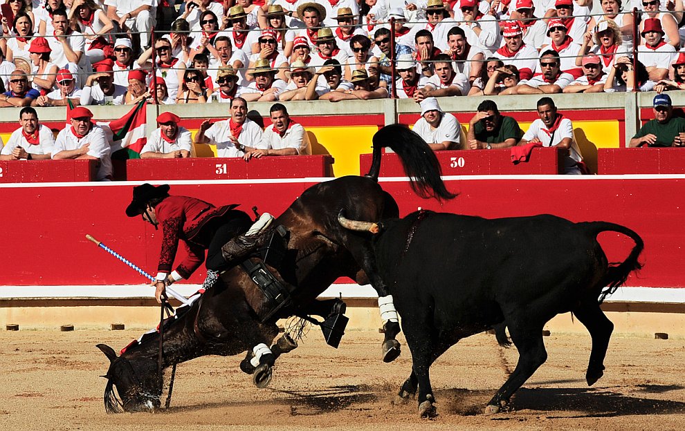 Испанский фестиваль Сан Фермин: бега быков 2012