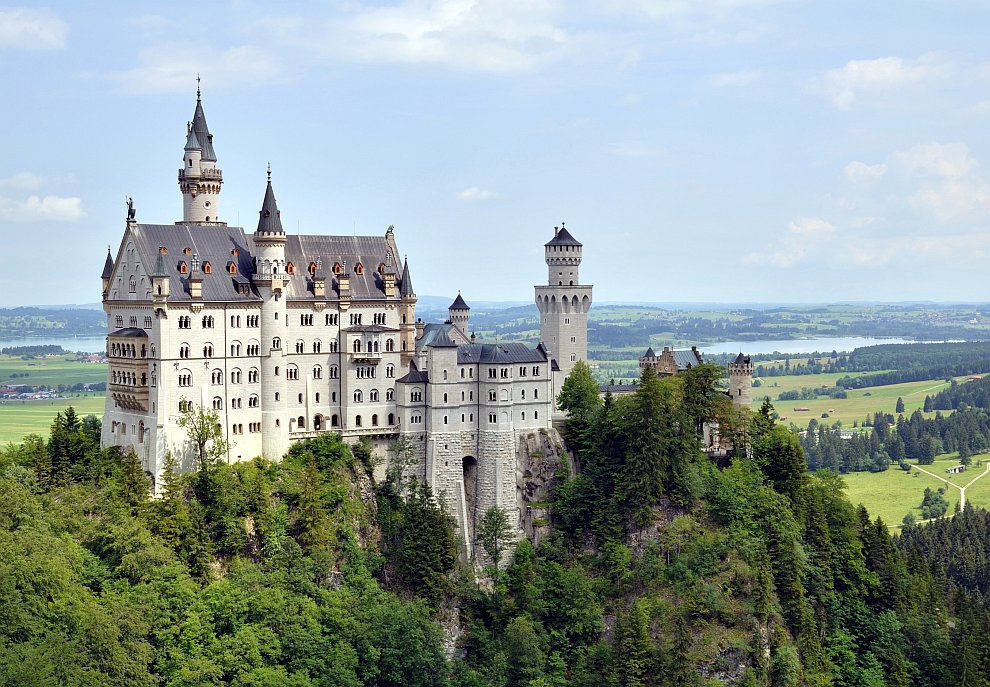 Замок Нойшванштайн в Баварии, Германия