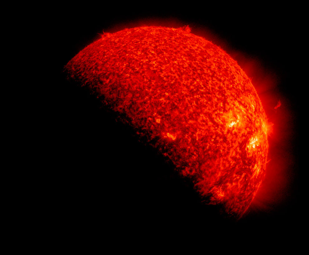 Совсем свежая фотография Солнца, 6 сентября 2012