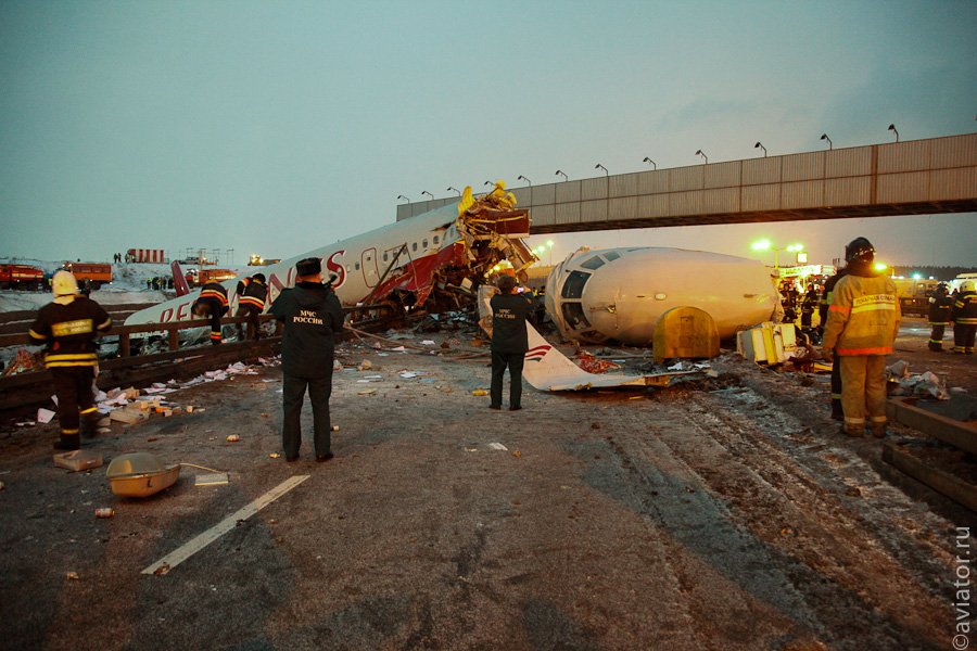 Крушение Ту-204 в аэропорту Внуково