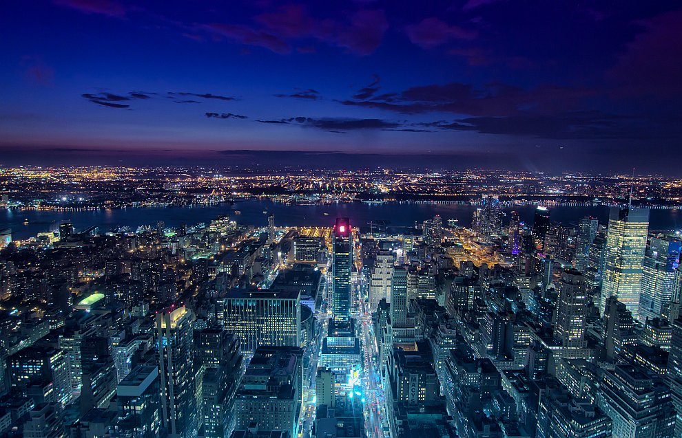Вид на нижний Манхэттен