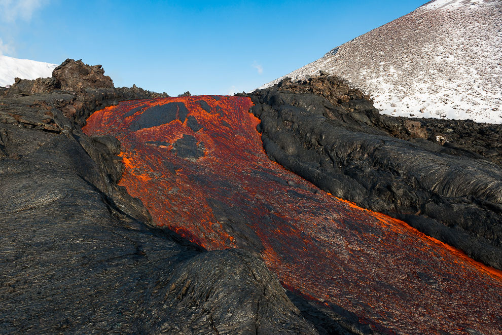 Извержение вулкана Толбачик на Камчатке