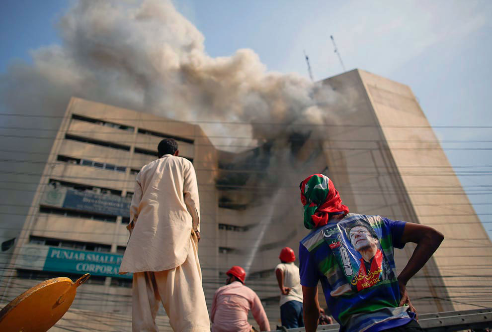 Пожар в Лахоре