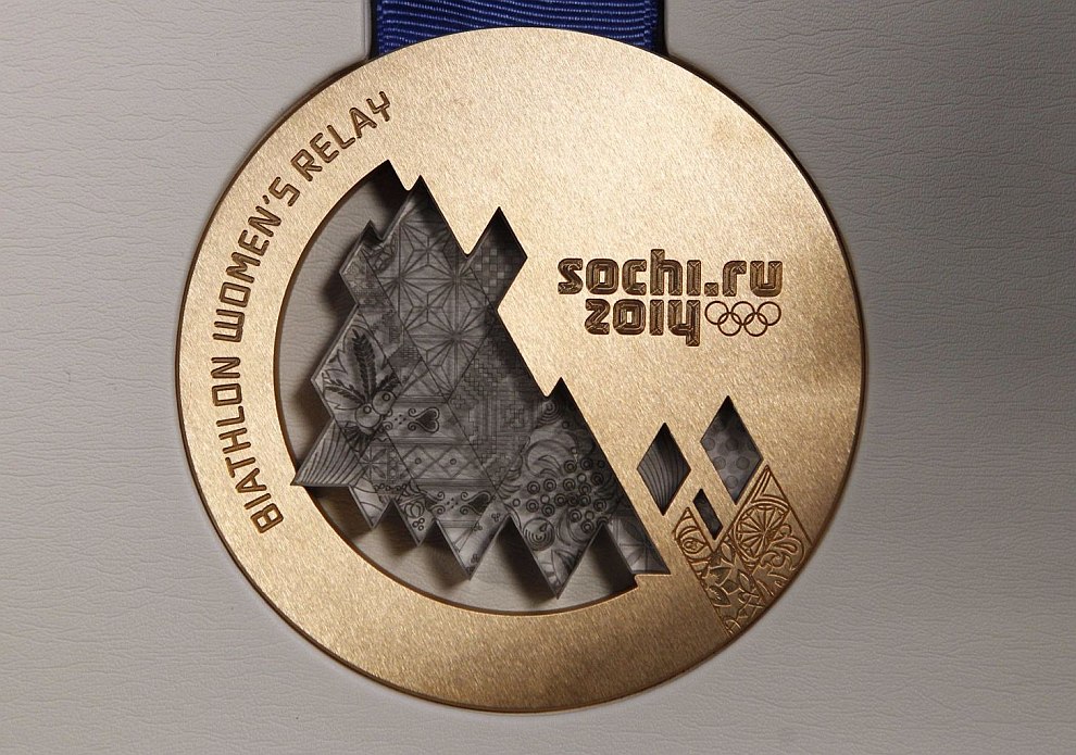 Бронзовая Олимпийская медаль Сочи-2014